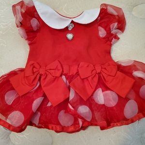 Disney Red Minnie Mouse Infant Outfit